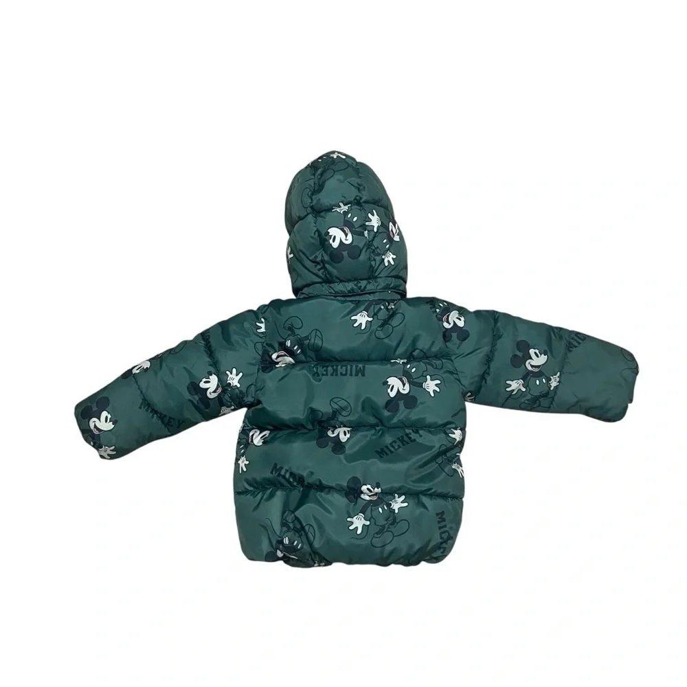 Mickey Mouse Pattern Puffer Jacket H&M  Size 2T